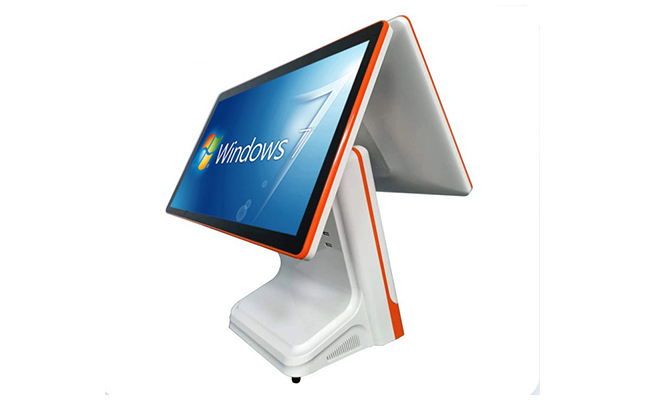 15.6吋雙屏觸摸屏超市餐飲奶茶服裝一體機(jī)